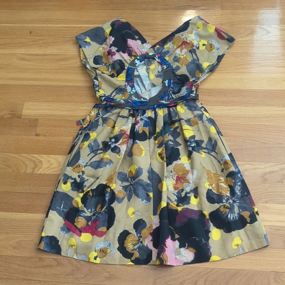 Rachel Roy Floral Cross Front Mini Dress XS - Picture 10 of 12